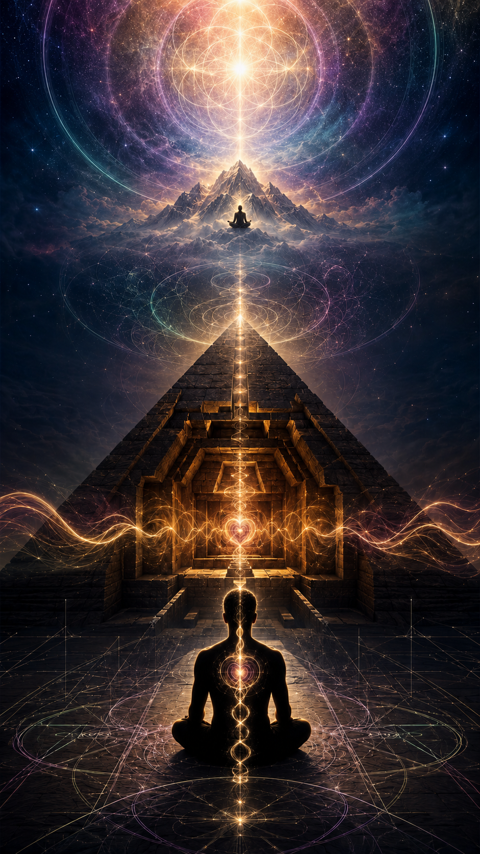 Patrick Zeigler’s spiritual journey from Kundalini yoga and architectural sacred geometry through the Great Pyramid initiation, Himalayan meditation, inner sound and connection to Source.