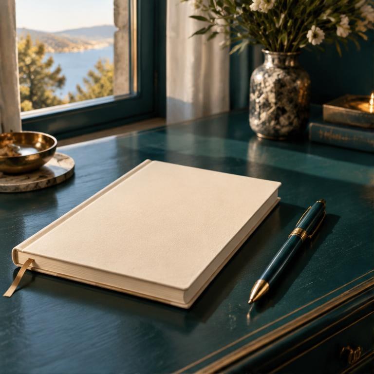 A blank journal and pen inviting thoughtful personal choices