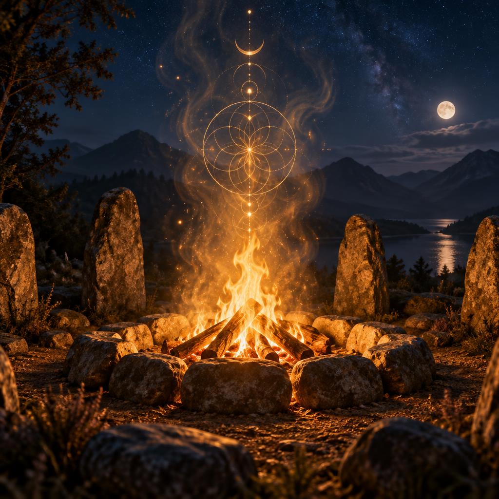 Sekhem All-Love artwork for Fire Meditation